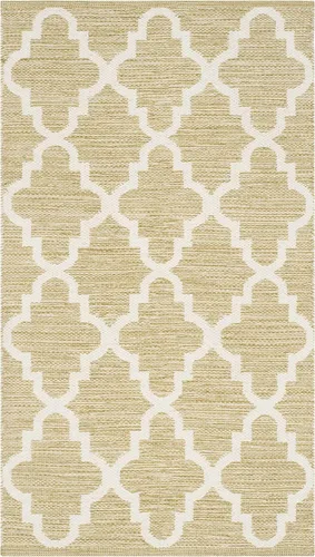 Vista 21 de SAFAVIEH Montauk Collection - Alfombra decorativa, 2 pies 3 pulgadas x 3 pies 9 pulgadas, beige y marfil, hecho a mano, de algodón enrejado, ideal