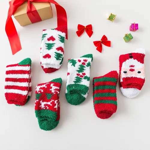 Vista 4 de Pantuflas cálidas - Calcetines Mujer Súper Suave Microfibra Calcetines para dormir acogedores 6 o 5 pares