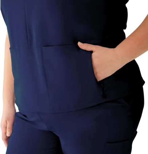 Vista 3 de Blusa médica Nolita de gran tamaño con cuatro bolsillos para mujer