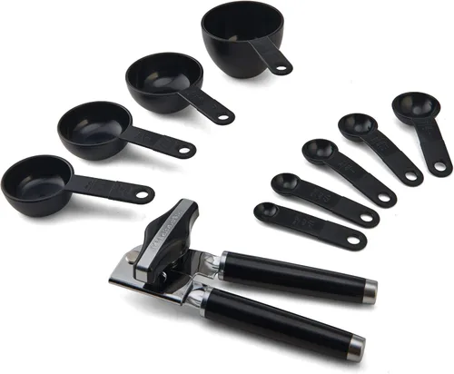 Vista 2 de KitchenAid Juego de herramientas y artilugios clásicos, 15 piezas, negro