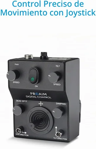 Vista 6 de PROAIM Sr 2-Axis 360° Pan-Tilt Head w/12V Joystick para Jibs, 7.5kg/16.5lb