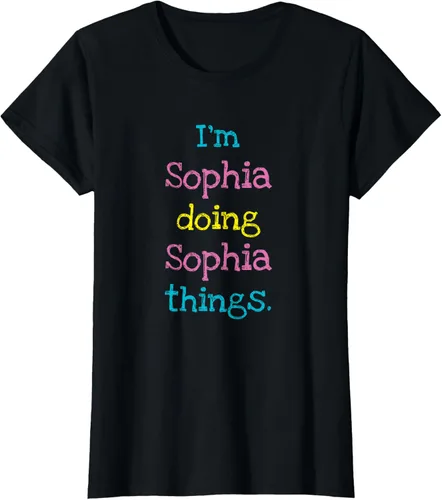 Vista 30 de Sophia - Camiseta con texto personalizado para niñas
