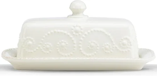 Vista 4 de Lenox French Perle Bandeja para Chips y Dip, Blanco