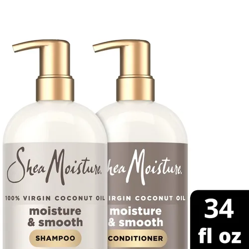Vista 8 de SheaMoisture - Juego de champú y acondicionador, humedad y suave, 34 oz Ea