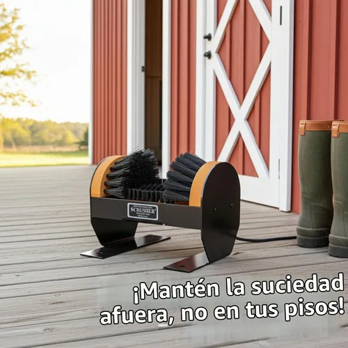 Vista 5 de Deluxe Scrusher - Rascador de botas para exteriores resistente con cepillos