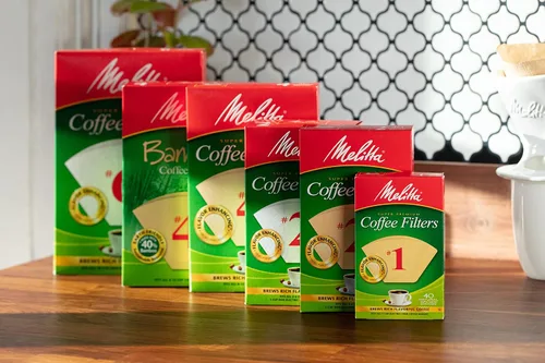 Vista 5 de Melitta 612412 #2 Filtros de café con cono marrón natural, 40