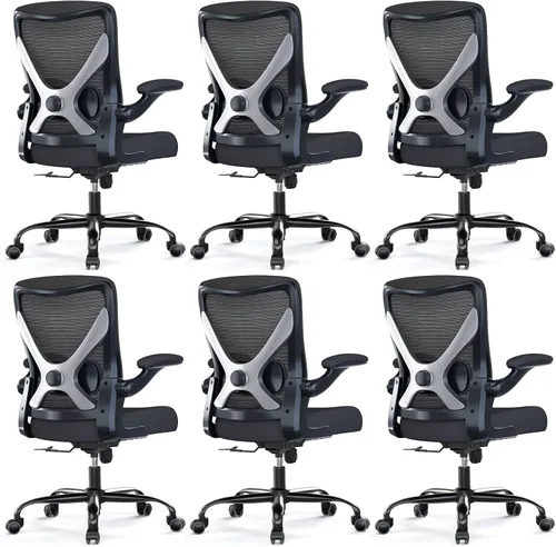 Vista 15 de Ergalithic Silla ergonómica de oficina – Sillas de escritorio de computadora en forma de X cómodas, silla de juegos de malla con respaldo alto