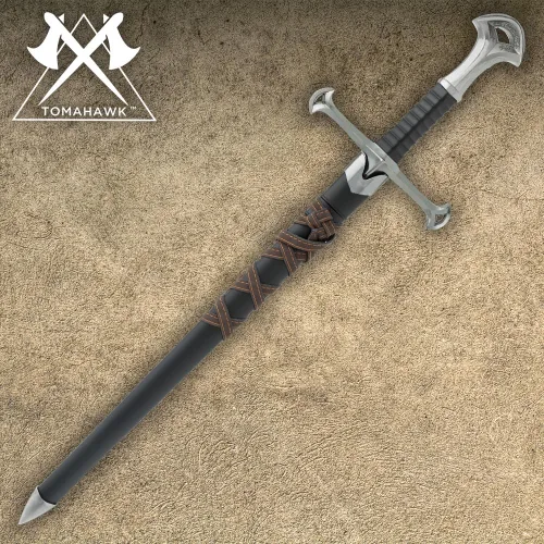Vista 3 de Tomahawk Espada ancha corta de guerrero de la Edad Media