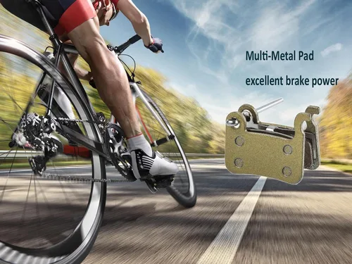 Vista 5 de RUJOI Pastillas de freno de disco de bicicleta para Shimano XTR, serie M06, Deore XT, LX, SLX, freno de disco con zoom, 1 par, resina orgénica