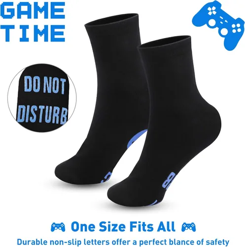 Vista 7 de Calcetines de juego Do Not Disturb, calcetines de gamer, regalos para adolescentes, niños, mujeres, padres, padres, hijos, amantes del juego