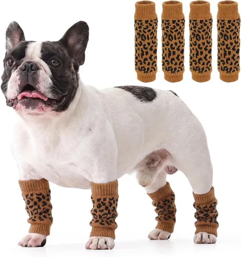 Vista 38 de ROZKITCH Protector de codo para perro, 2 patas delanteras y 2 patas traseras para rodilla, envoltura para codo de mascota, protector para calentar