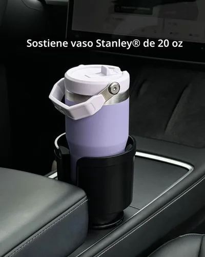 Vista 3 de Adaptador expansor de portavasos de automóvil mejorado con base ajustable desplazada, compatible con Yeti Ramblers de 14/24/36/46 oz, Hydro Flasks