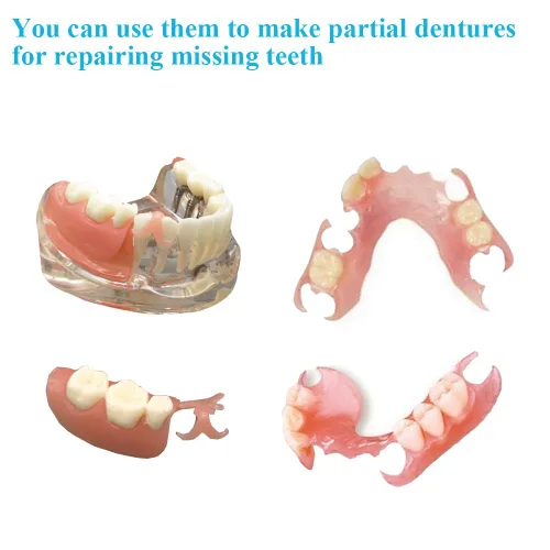Vista 2 de Kit de material de prótesis para reparación de dientes perdidos o dientes falsos de prótesis completas de bricolaje