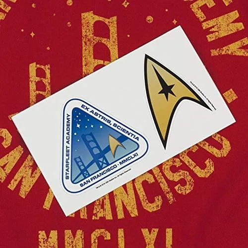 Vista 6 de Popfunk Classic Star Trek Sudadera con capucha y pegatinas