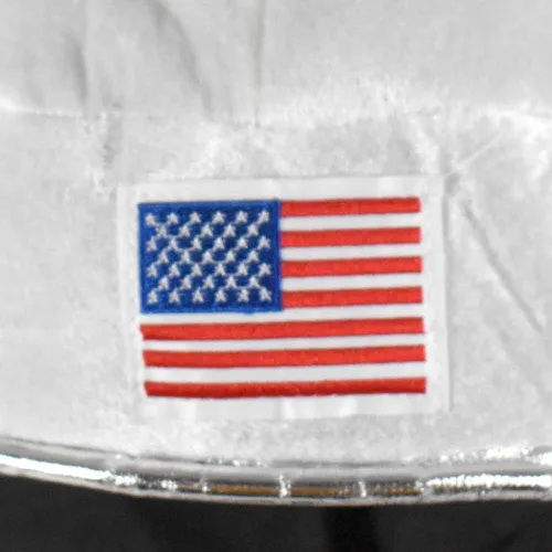 Vista 3 de Casco de astronauta astronauta de peluche adulto blanco