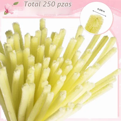 Vista 4 de Peryiter - Juego de 371 limpiapipas, suministros florales, color macarrón Color macaron