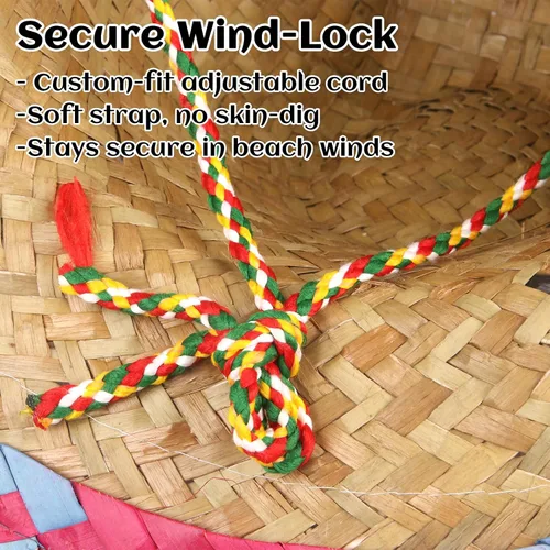 Vista 8 de DUNCHATY Sombrero para Fiesta Cinco de Mayo, decoraciones de fiesta temática mexicana - Sombrero de paja para adultos