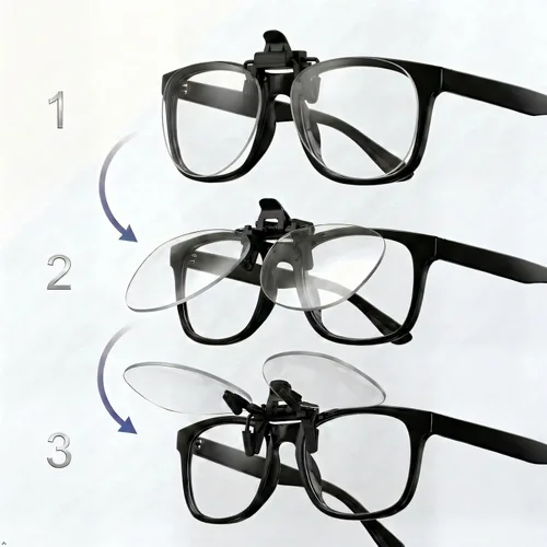 Vista 2 de Eyekepper Blue Light Clip on Glasses, Blocking UV Ray, Anti Glare
