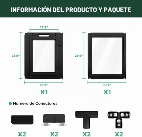 Vista 4 de FXW AuraSpace - Cerca acrílica para perros pequeños, para interiores, 24 pulgadas, 2 paneles, incluye 1 puerta y 1 panel, color negro
