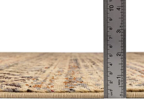 Vista 2 de Unique Loom Saturn Collection Alfombra de área - Relay (Runner 2' 2" x 5' 0", Beige/Gris)
