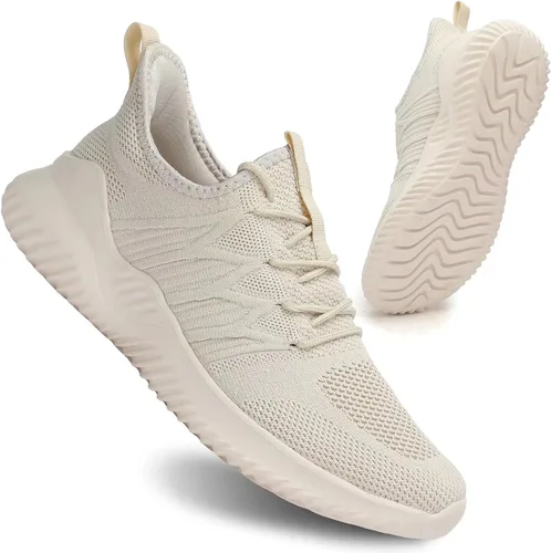 Vista 2 de Zapatos casuales para correr para hombre, ligeros, cómodos, informales, de malla, para trabajo, gimnasio, tenis, caminar, entrenamiento cruzado