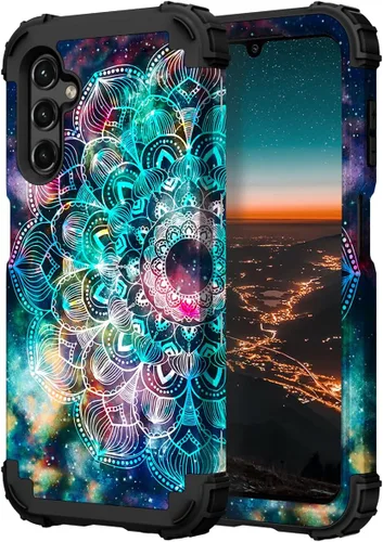 Vista 57 de Hocase Funda para Galaxy A37 5G, protección resistente a prueba de golpes, parachoques de goma de silicona suave+funda protectora híbrida