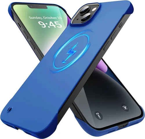 Vista 16 de GRECAZO Funda magnética delgada para iPhone 13 Pro Max funda de teléfono de 6.7 pulgadas (2021), ultrafina, ligera, duradera, sin marco, mate