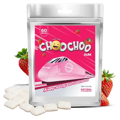 Vista 9 de Goma de mascar de vitamina 100% xilitol, sin azúcar, menta natural para un aliento fresco, refuerzo de energía, baja dosis de cafeína para personas