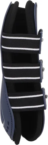 Vista 9 de banapoy Botas de tendón de caballo, botas de fetlock con frente abierto, botas de tendón de salto, botas para equitación, absorción de golpes, botas