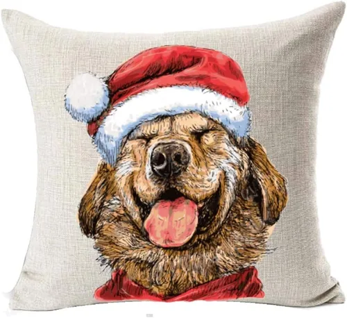 Vista 14 de SPXUBZ - Funda de almohadón navideño con gato de vacaciones de invierno con gorro rojo de Santa, funda cuadrada para sofá, cama, silla o sofá cama