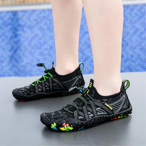 Vista 6 de UBFEN - Zapatos para el agua para niños y niñas, acuáticos y livianos, de secado rápido para ir a la playa, practicar deportes y natación, es como