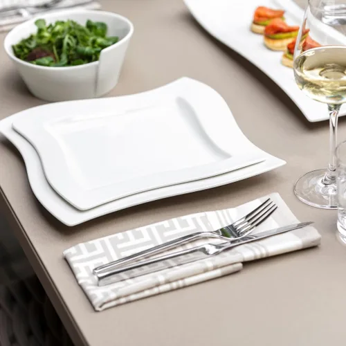 Vista 3 de Villeroy & Boch New Wave - Juego de 5 piezas, acero inoxidable 18/10, servicio para 1