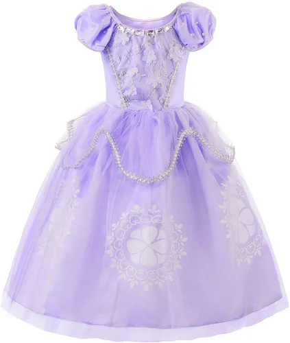 Vista 2 de Vgolar Disfraz de princesa, vestido de princesa, vestido de princesa morado