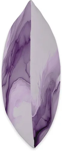 Vista 2 de Pretty Trendy Modern Color Designs Almohada de flujo de tinta abstracta color morado lavanda, 16 x 16 pulgadas, multicolor