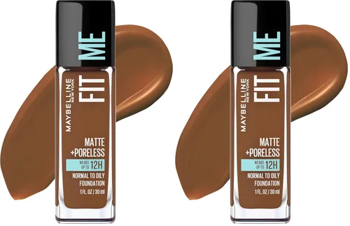 Vista 49 de Maybelline New York Fit Me Matte + Poreless Base Líquida, Formato de Bolsa, 220 Natural Beige, 1.3 onzas 220 Beige natural