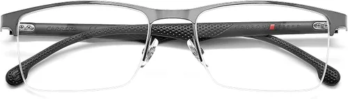 Vista 4 de Carrera Monturas rectangulares para gafas graduadas 8846 para hombre, rutenio oscuro, 2.126 in, 0.748 in, Rutenio Blanco