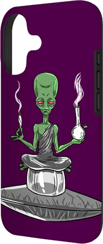 Vista 2 de Alien Smoker Bong Funny ET 420 Weed Space - Funda de regalo para iPhone 17
