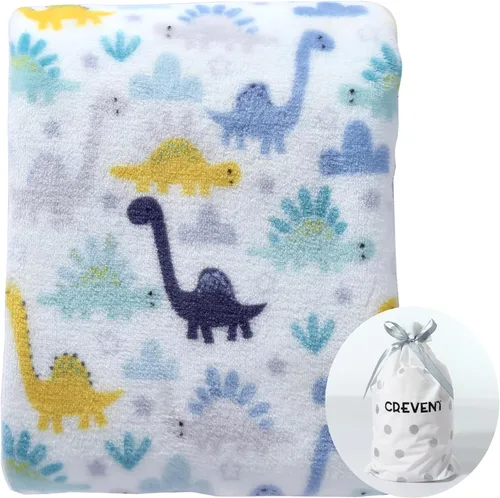 Vista 38 de CREVENT - Manta bonita, cómoda y mullida para bebés, niños y niñas, 30 x 40 pulgadas, ropa de cama, para cuna y cochecito, regalo para recién Oso