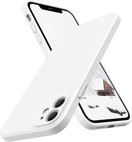 Vista 30 de SURPHY Diseño para Funda iPhone 11 con Protección de Cámara, Diseño Delgado de Borde Recto, Funda de Teléfono de Silicona Líquida para iPhone 11