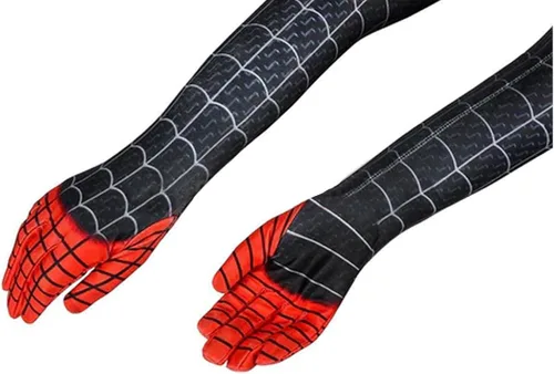 Vista 8 de KGDECYS Disfraz de superhéroe para niños, body de elastano Zentai para Halloween, cosplay