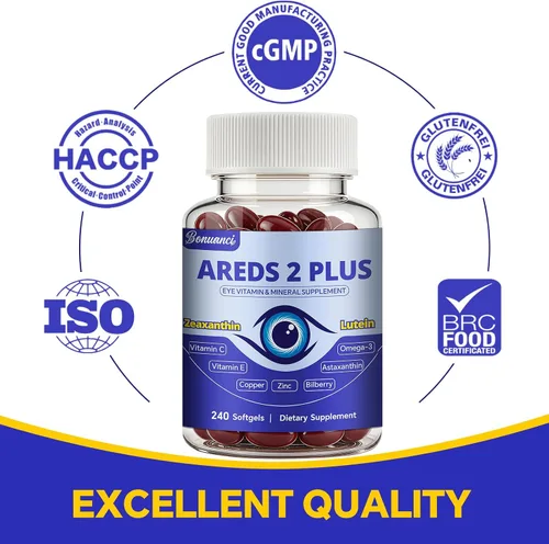 Vista 8 de AREDS 2 Plus - Suplementos de vitamina para los ojos, luteína y zeaxantina