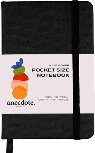 Vista 21 de ANECDOTE. Cuaderno pequeño (paquete de 2) – Diario de bolsillo de alta calidad para escribir notas – Compacto, duradero, diario de viaje ideal