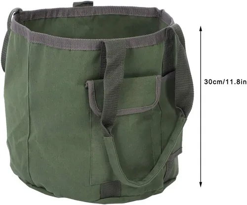 Vista 4 de Organizador de herramientas de cubo, impermeable, bolsa de herramientas para jefe, soporte de jardinería