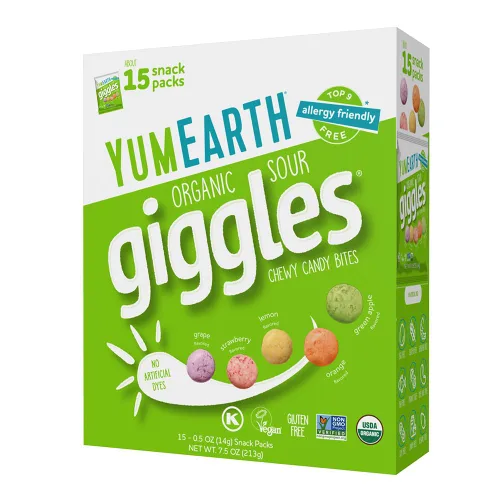 Vista 13 de YumEarth Organic Giggles - Caramelos masticables aptos para alérgicos