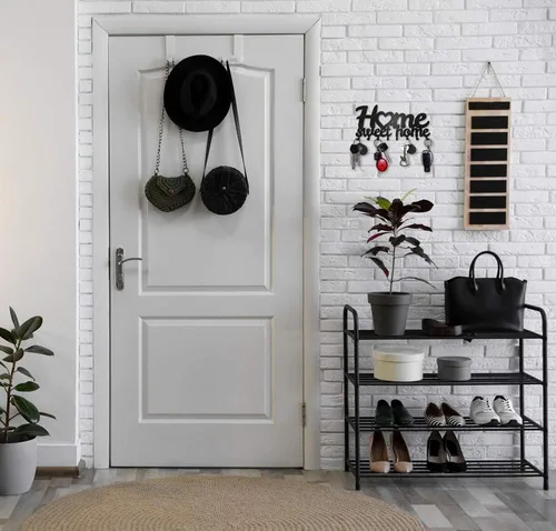 Vista 5 de M-KeyCases Home Sweet Home - Llavero para pared (estante de 8 ganchos), decorativo, colgador de metal para puerta delantera, cocina o garaje