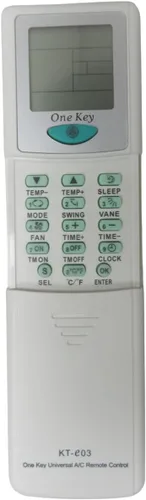 Vista 3 de Mando a distancia universal KT-E03 para todas las principales marcas de Mini Split AC