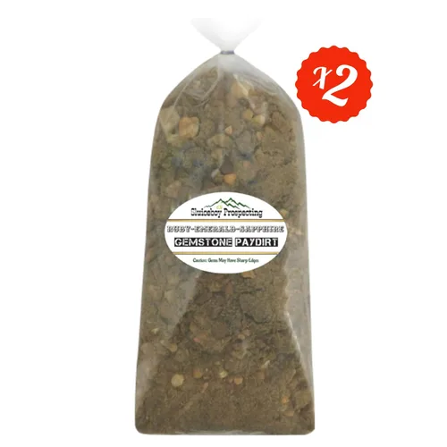 Vista 3 de 5 libras de piedra preciosa de zafiro rubí esmeralda rubí esmeralda zafiro Paquete de 2 especiales Mezcla de piedras preciosas Gemas garantizadas