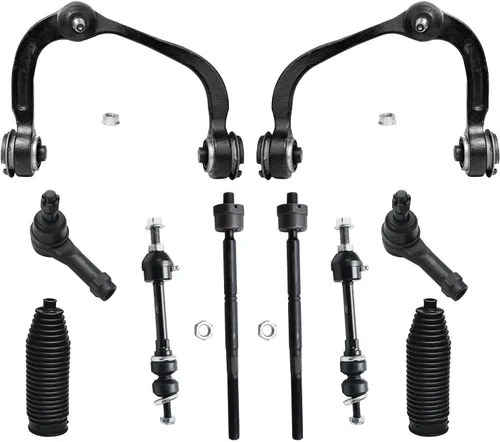 Vista 79 de Detroit Axle - Kit de suspensión delantera de 10 piezas para Chevrolet Trailblazer GMC Envoy 2004-2007 2005 2006 Soportes de brazo de control