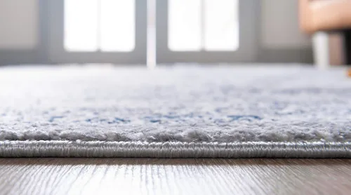 Vista 7 de Unique Loom Sumter Collection Edmunds - Alfombra de área (2 pies x 6 pies, gris/marfil)