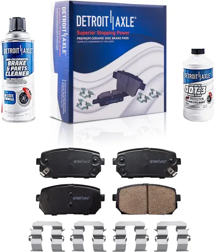 Vista 78 de Detroit Axle - Pastillas de Freno Delantero para Nissan Altima Maxima Sentra 350Z Cube Juke Versa INFINITI G35 I30 I35 Suzuki SX4 Crossover